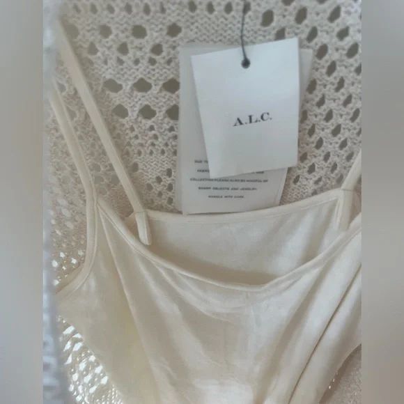 NWT A.L.C. Corinne Dress in Bone & Cream Size XS - Picture 6 of 9